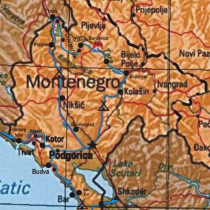 Do Albanii 2009 - trasa przez Czarnogórę