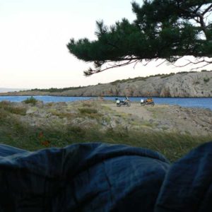 Do Albanii 2009 - nocleg na dziko w Chorwacji