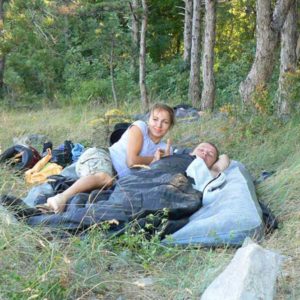 Do Albanii 2009 - nocleg na dziko w Chorwacji