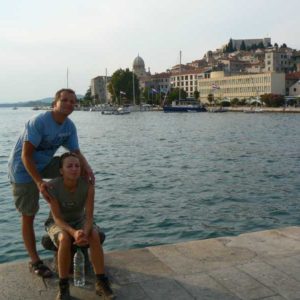 Do Albanii 2009 - stare miasto Szybenik w Chorwacji