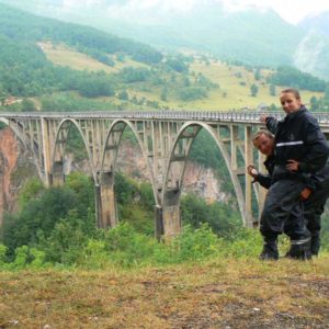Do Albanii 2009 - kanion rzeki Tara, most na Tarze w Czarnogórze