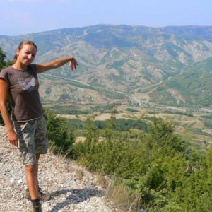 Do Albanii 2009 - bezdroża w drodze do Gjirokastra w Albanii