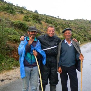 Do Albanii 2009 - Albańscy pasterze w drodze do Macedonii