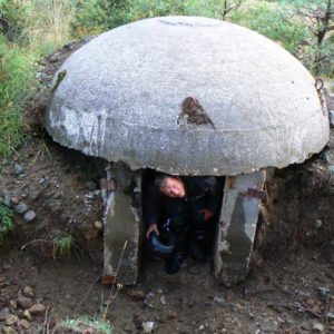 Do Albanii 2009 - albańskie bunkry w drodze do Macedonii