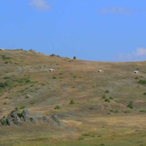 Do Albanii 2009 - albańskie bunkry w drodze do Macedonii