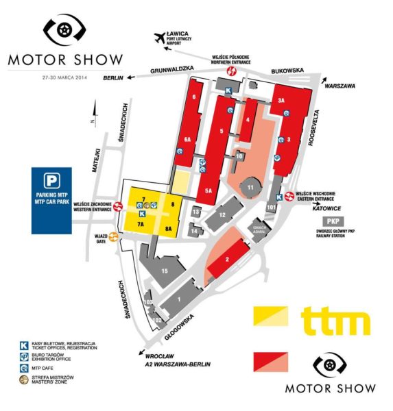 Plan sytuacyjny - Motor Show, V Custom Festival 2014