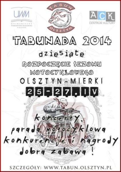 X zlot motocyklowy – Tabunada 2014