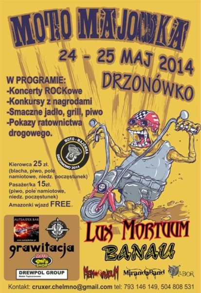 Imprezy, zloty motocyklowe 23-25.05.2014