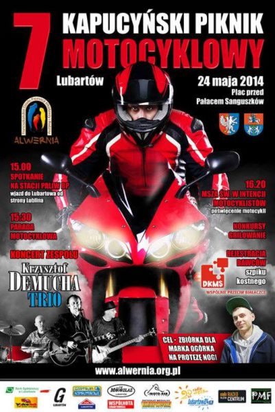 VII Kapucyński Piknik Motocyklowy 24.05.2014 – Lubartów