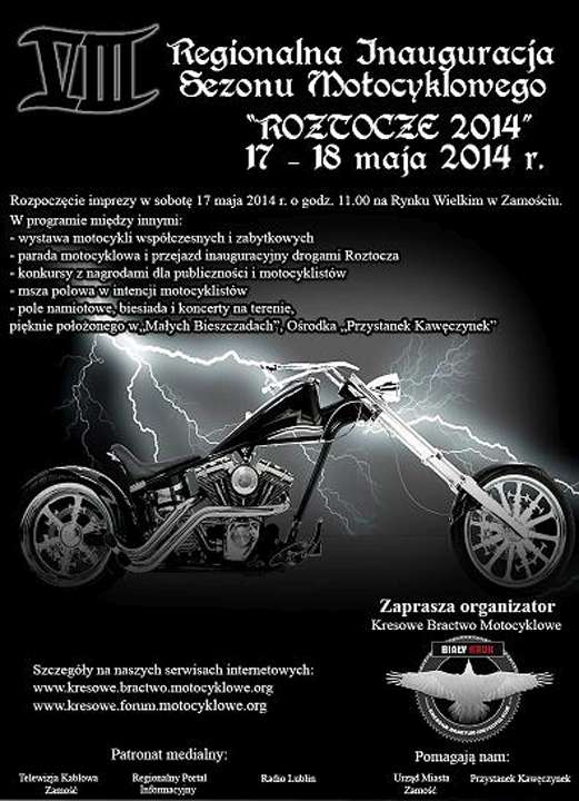 VIII Regionalna Inauguracja Sezonu Motocyklowego na Roztoczu 17-18.05.2014 – Zamość