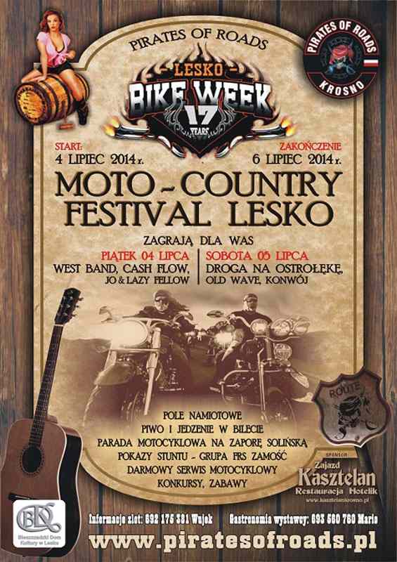 XVII Bike Week Country Festival 4-6.07.2014 – Lesko