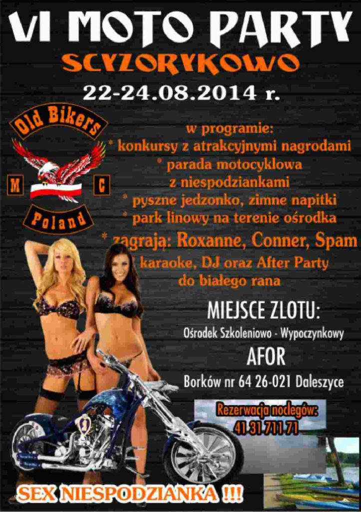VI Moto Party Scyzorykowo 22-24.08.2014 – Borków