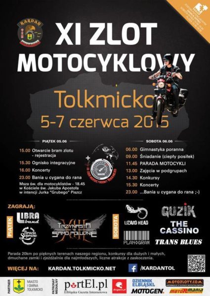 XI Międzynarodowy Zlot Motocyklowy – 05-07.06.2015 Tolkmicko