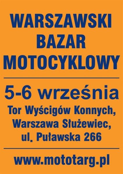 Warszawski Bazar Motocyklowy – 05-06.09.2015 Warszawa