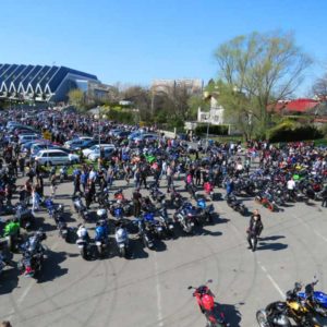 Rozpoczęcie sezonu motocyklowego - topienie marzanny - Rzeszów, Podpromie 2017