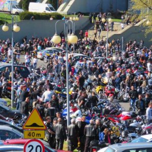 Rozpoczęcie sezonu motocyklowego - topienie marzanny - Rzeszów, Podpromie 2017