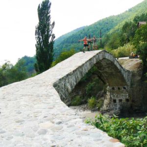 Gruzja motocyklowo 2010 – wyprawa na magiczne Zakaukazie - zabytkowy most Dandalo