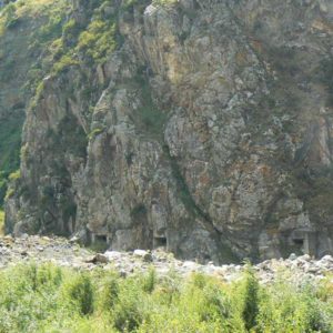 Gruzja motocyklowo 2010 – wyprawa na magiczne Zakaukazie - Gruzja - bunkry przy Wąwózie Pankijskim