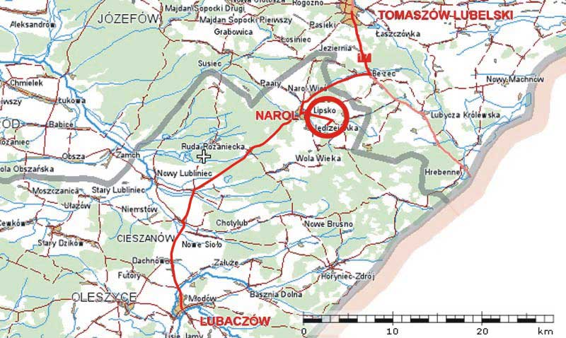 Mapa Pizuny