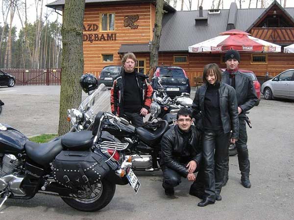 Motocykliści w drodze do Częstochowy